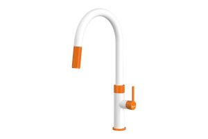 Vòi rửa bát dây rút Konox Lasi Orange