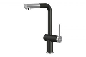 Vòi rửa bát dây rút Konox Stream Smart Gun Black