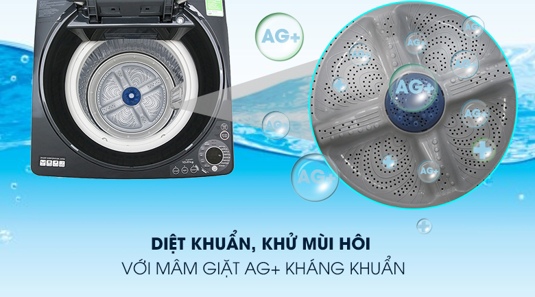 Máy giặt Sharp 10 kg ES-W100PV-H Mới 2020