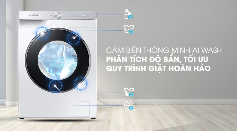 Máy giặt Samsung AI Inverter 9kg WW90TP44DSH