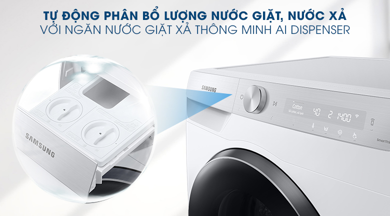 Máy giặt Samsung AI Inverter 9kg WW90TP44DSH