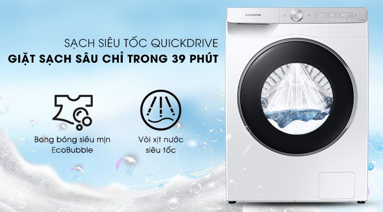 Máy giặt Samsung AI Inverter 9kg WW90TP44DSH