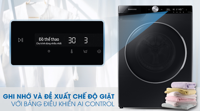 Máy giặt Samsung AI Inverter 9kg WW90TP44DSB