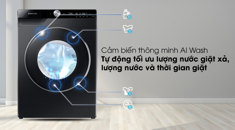 Máy giặt Samsung AI Inverter 9kg WW90TP44DSB