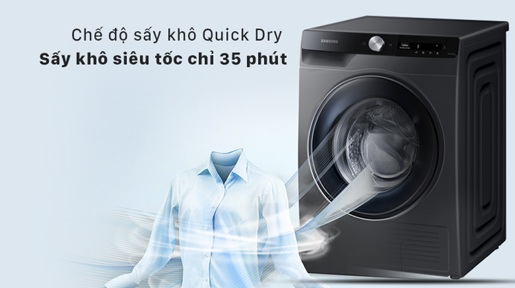Máy sấy bơm nhiệt Samsung Inverter 9 Kg DV90T7240BB