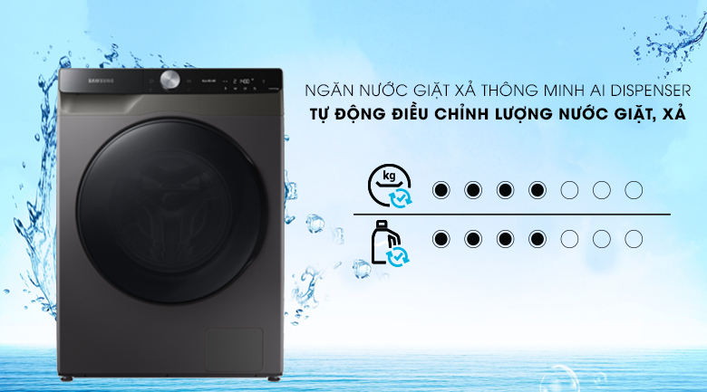 Máy giặt sấy Samsung AI Inverter 14kg WD14TP44DSB