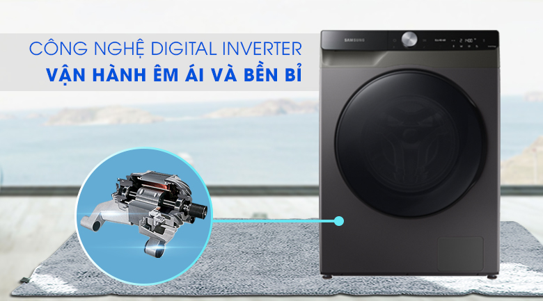 Máy giặt sấy Samsung AI Inverter 14kg WD14TP44DSB