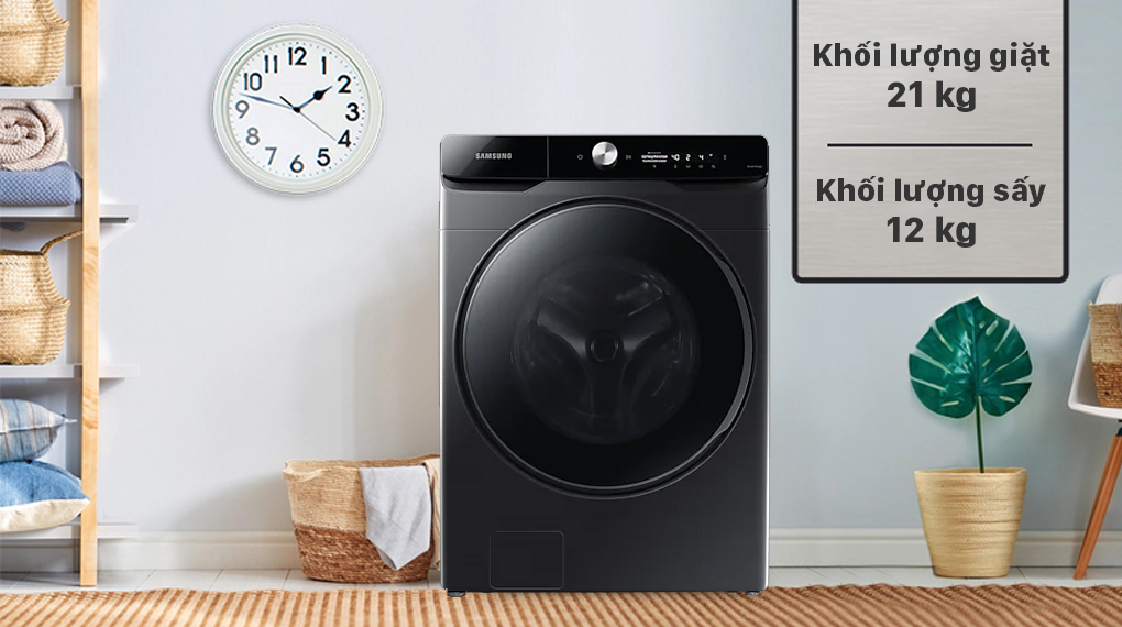 Máy giặt sấy Samsung Inverter 21 kg WD21T6500GV