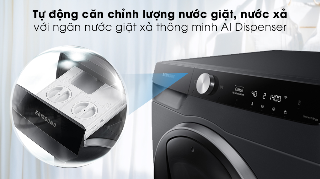 Máy giặt Samsung AI AddWash Inverter 12kg WW12TP94DSB
