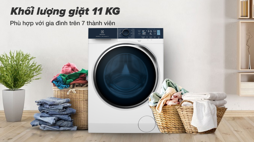 Máy giặt Electrolux Inverter 11 kg EWF1142Q7WB