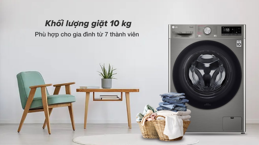 Máy giặt LG Inverter 10 kg FV1410S4P