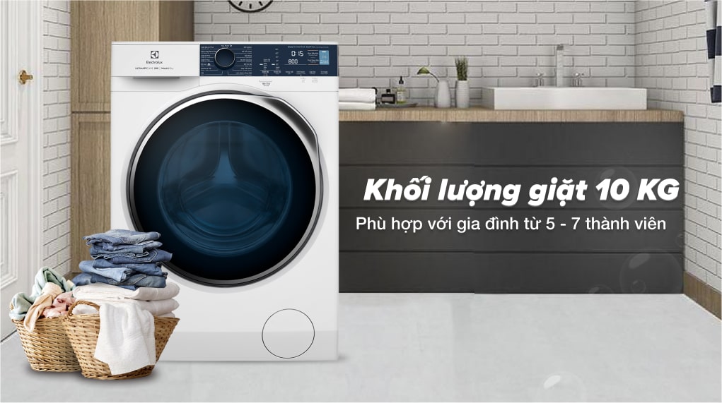 Máy giặt sấy Electrolux Inverter 10 kg EWW1024P5WB