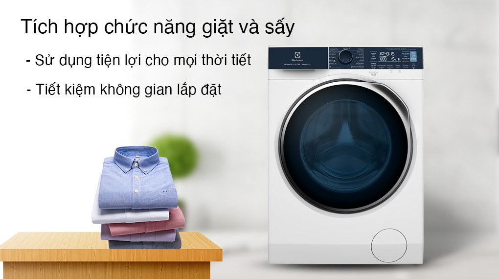 Máy giặt sấy Electrolux Inverter 11 kg EWW1142Q7WB