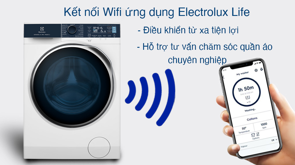 Máy giặt sấy Electrolux Inverter 11 kg EWW1142Q7WB