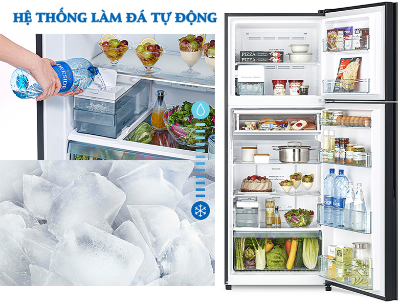 Tủ lạnh Hitachi Inverter 390 lít R-FVY510PGV0 GBK