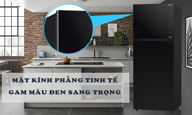 Tủ lạnh Hitachi Inverter 390 lít R-FVY510PGV0 GBK