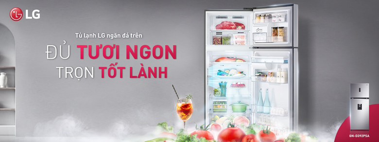 Tủ lạnh LG Inverter 374 lít GN-D372PSA