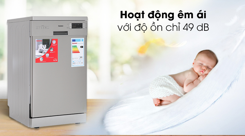 Máy rửa chén độc lập có sấy Galanz W45A3A401S-0E1(SS)