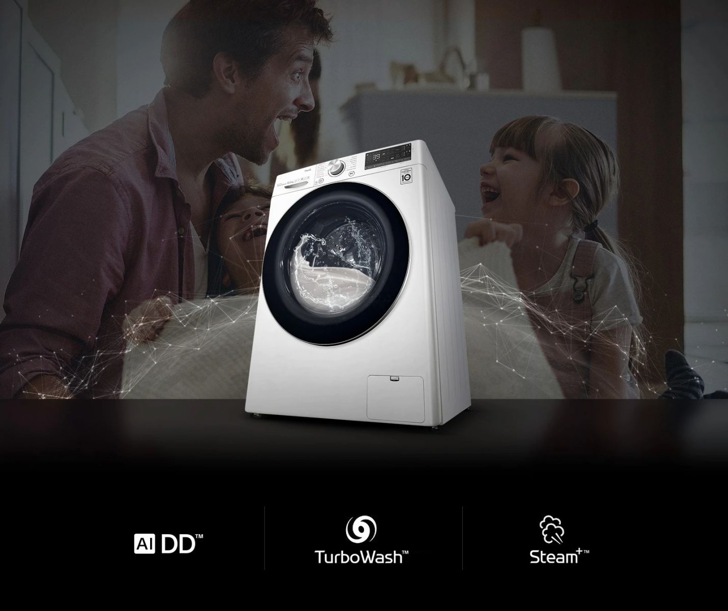 Máy giặt sấy LG Inverter 11 kg FV1411H3BA