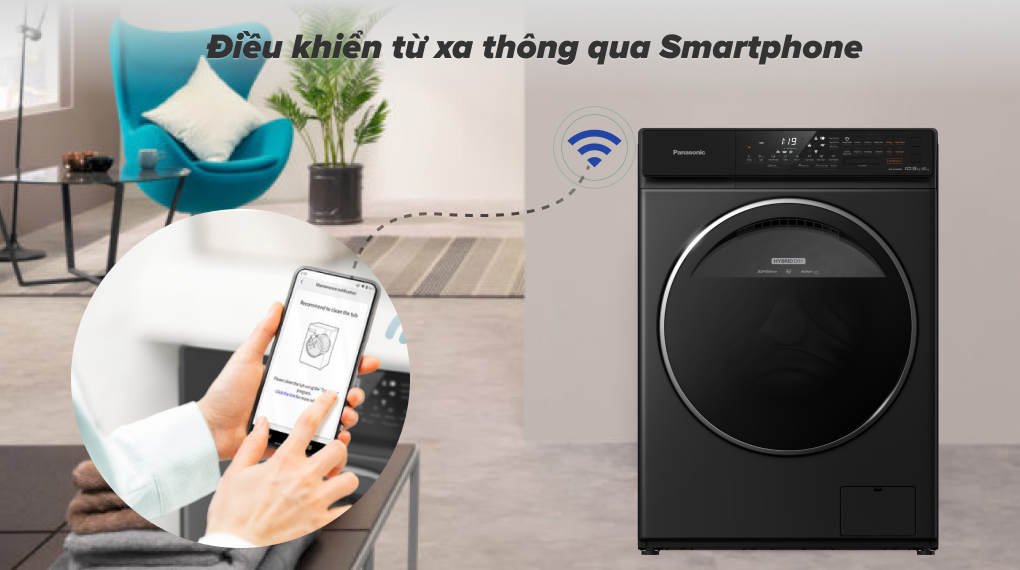 Máy giặt sấy Panasonic Inverter 10.5 kg NA-S056FR1BV