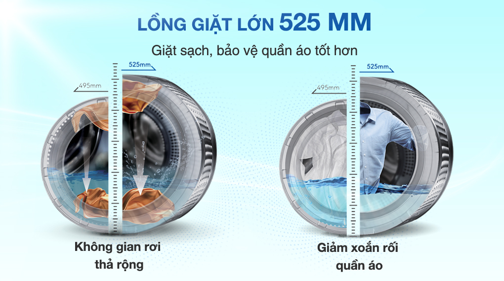 Máy giặt Aqua Inverter 10 kg AQD-DD1001G PS