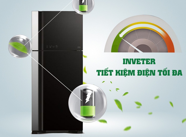 Tủ lạnh Hitachi Inverter 450 lít R-FG560PGV8 GBK