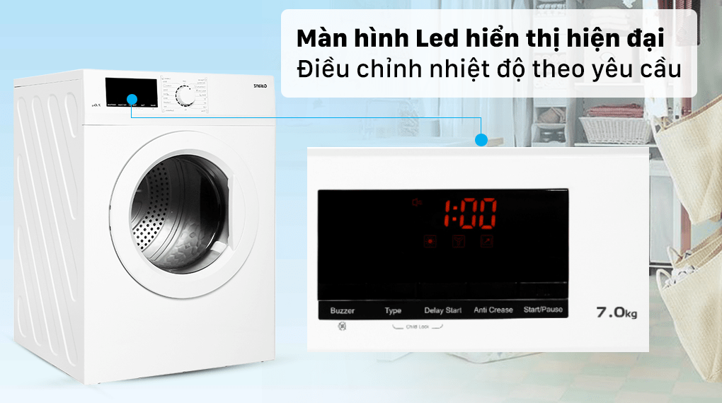 Máy sấy thông hơi Galanz 7 Kg DV-70T5C(W)