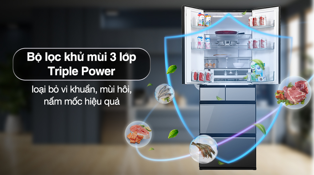 Tủ lạnh Hitachi Inverter 540 lít R-HW540RV(X)