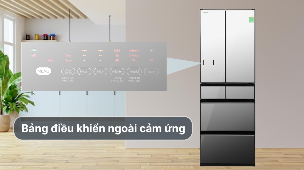Tủ lạnh Hitachi Inverter 540 lít R-HW540RV(X)
