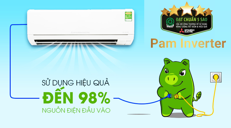 Điều hòa 2 chiều Mitsubishi Electric Inverter 1.5 HP MSZ-HL35VA