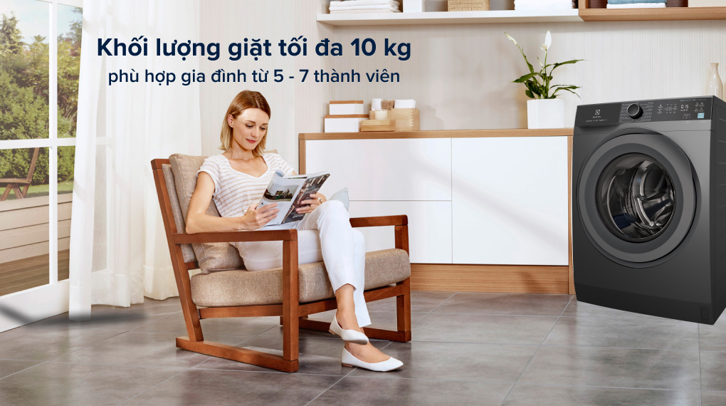 Máy giặt Electrolux Inverter 10 kg EWF1024M3SB