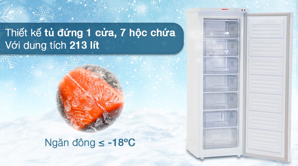 Tủ đông Sanaky 213 lít VH-230VD