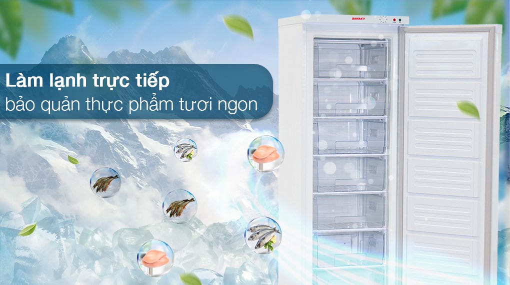 Tủ đông Sanaky 213 lít VH-230VD