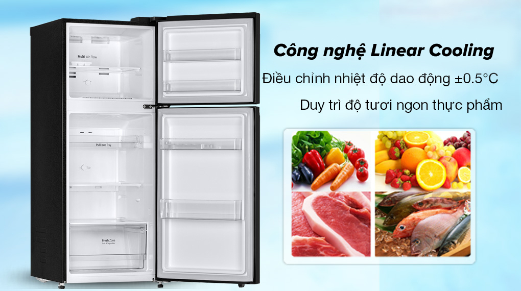 Tủ lạnh LG Inverter 217 Lít GV-B212WB