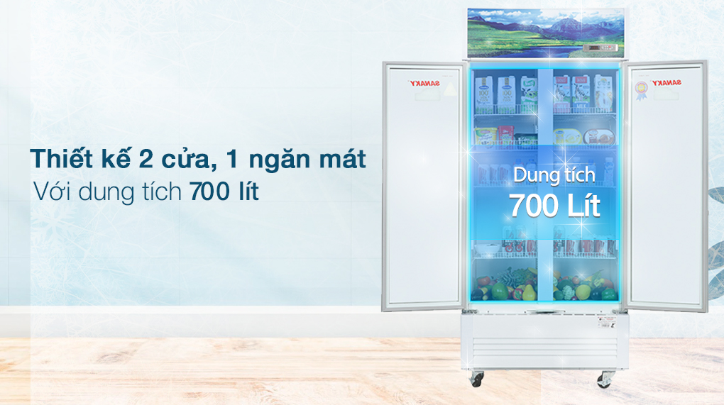 Tủ mát Sanaky Inverter 700 lít VH-8009HP3