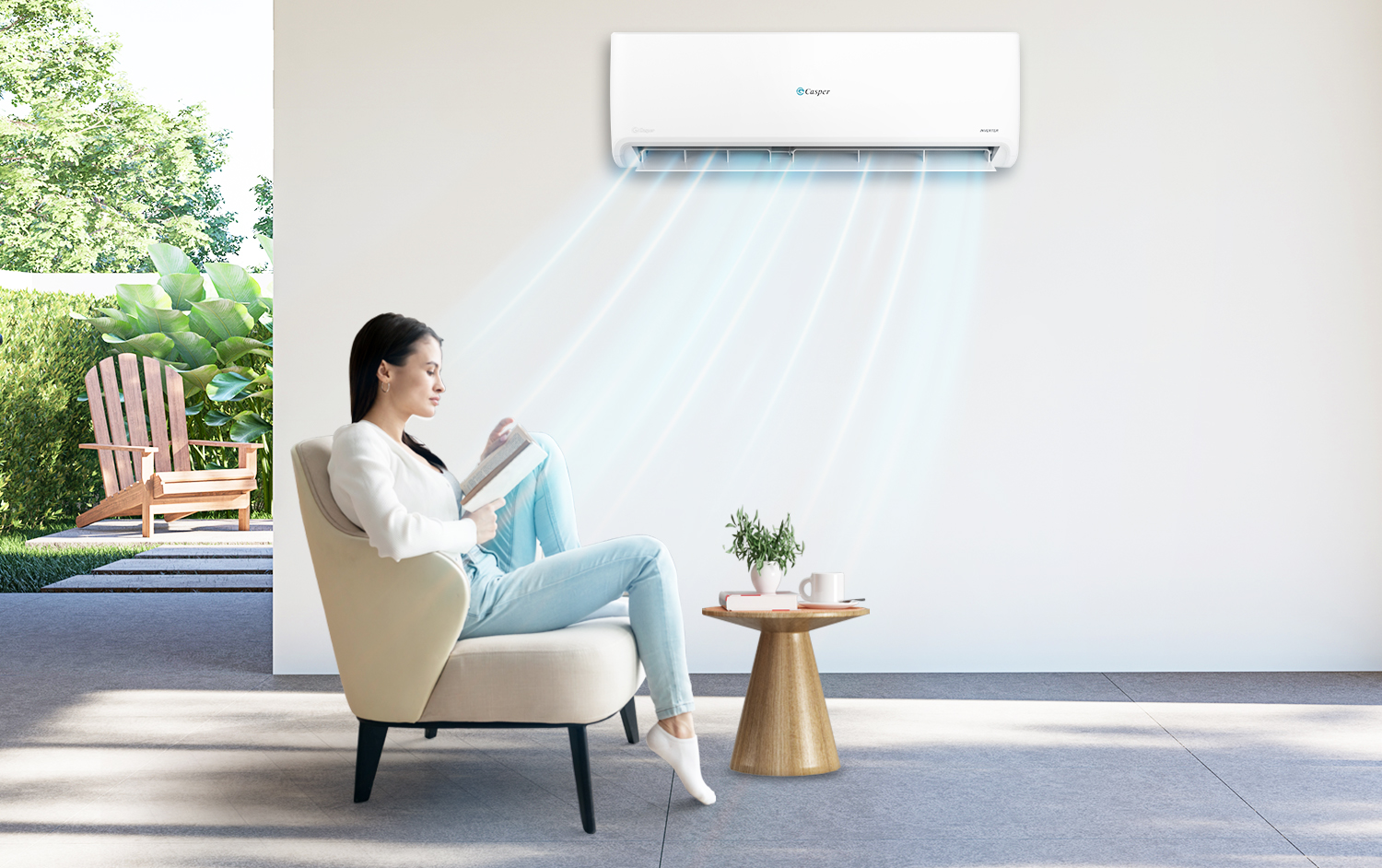Máy lạnh Casper 2 chiều Inverter 2 HP GH-18IS33