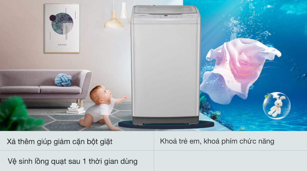 Máy giặt Whirlpool 8.5 kg VWVC8502FW