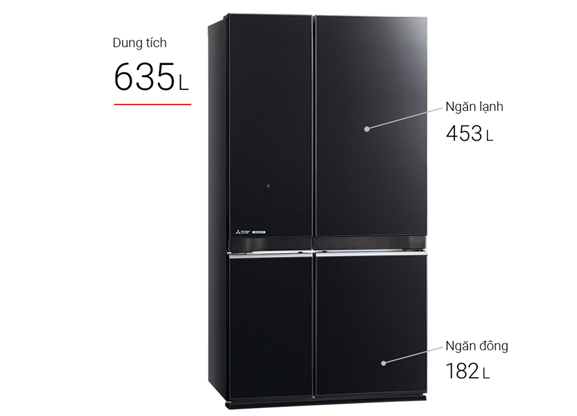 Tủ lạnh Mitsubishi Electric Inverter 635 lít MR-LA78ER-GBK-V