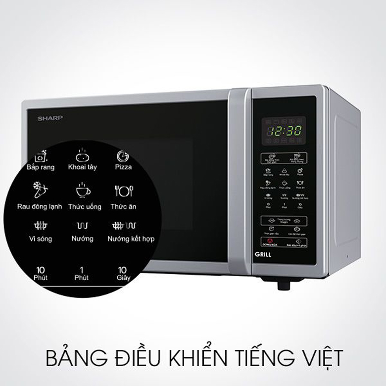 Lò vi sóng Sharp có nướng 23 lít R-G372VN-S