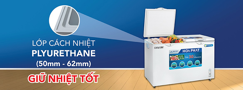 Tủ đông Hòa Phát Inverter 245 lít HCFI 606S2Đ2