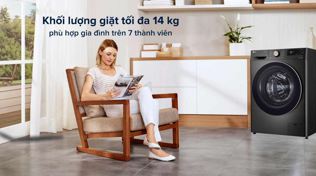 Máy giặt LG Inverter 14 kg FV1414S3BA