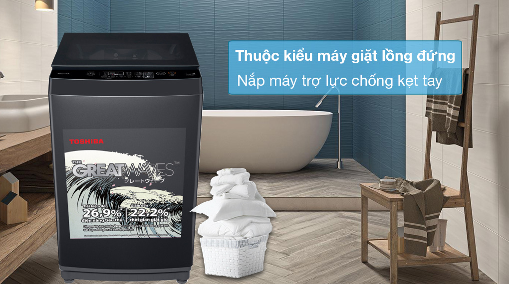 Máy giặt Toshiba 9 kg AW-M1000FV(MK)