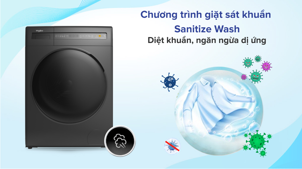Máy giặt Whirlpool Inverter 8 kg FWEB8002FG