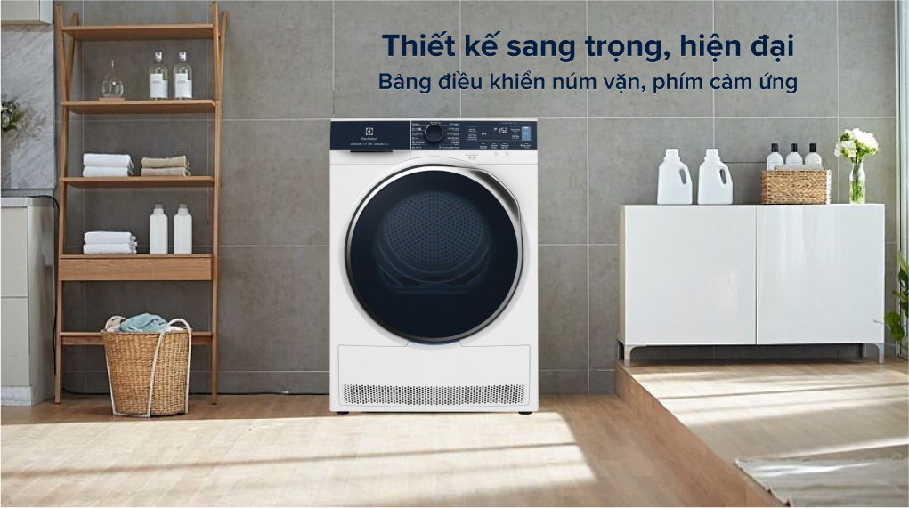 Máy sấy bơm nhiệt Electrolux 8 kg EDH803Q7WB