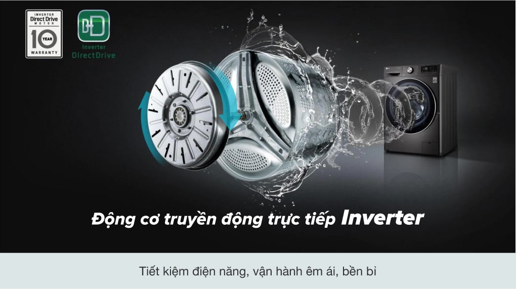Máy giặt sấy LG Inverter 13 kg FV1413H3BA