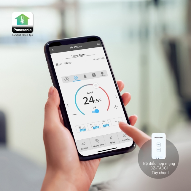 Điều hòa Panasonic Inverter 2HP CU/CS-U18ZKH-8