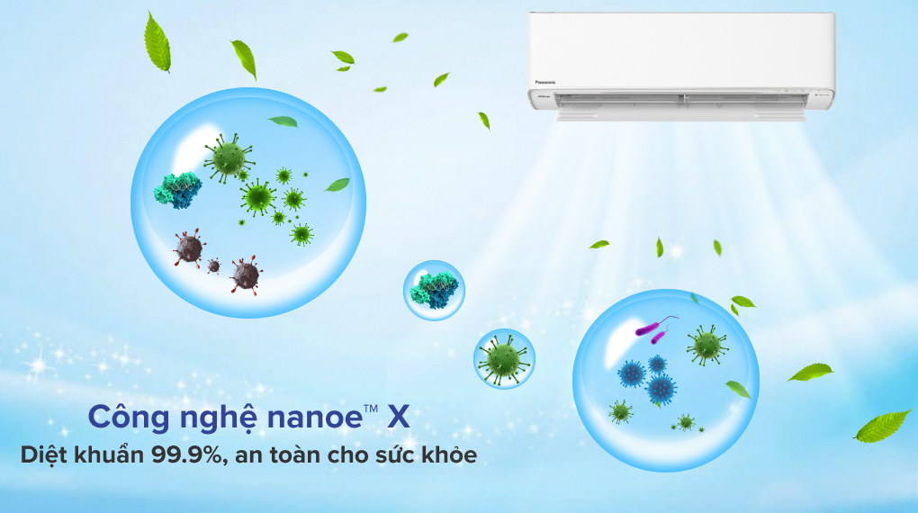 Máy điều hòa 2 chiều Panasonic Inverter 11900 BTU CU/CS-XZ12ZKH-8