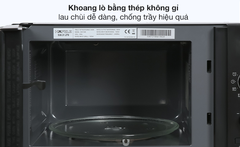 Lò vi sóng có nướng Hafele HW-F23B (538.31.270) 23 lít