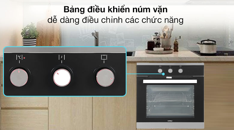 Lò nướng âm Hafele HO-K60B (534.05.581) 65 lít