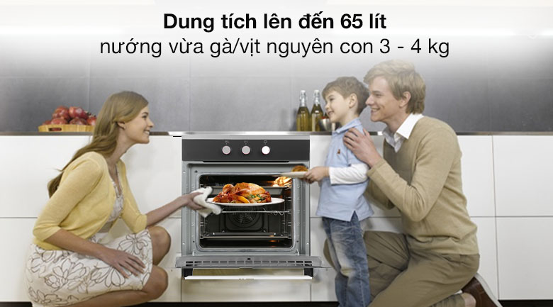 Lò nướng âm Hafele HO-K60B (534.05.581) 65 lít